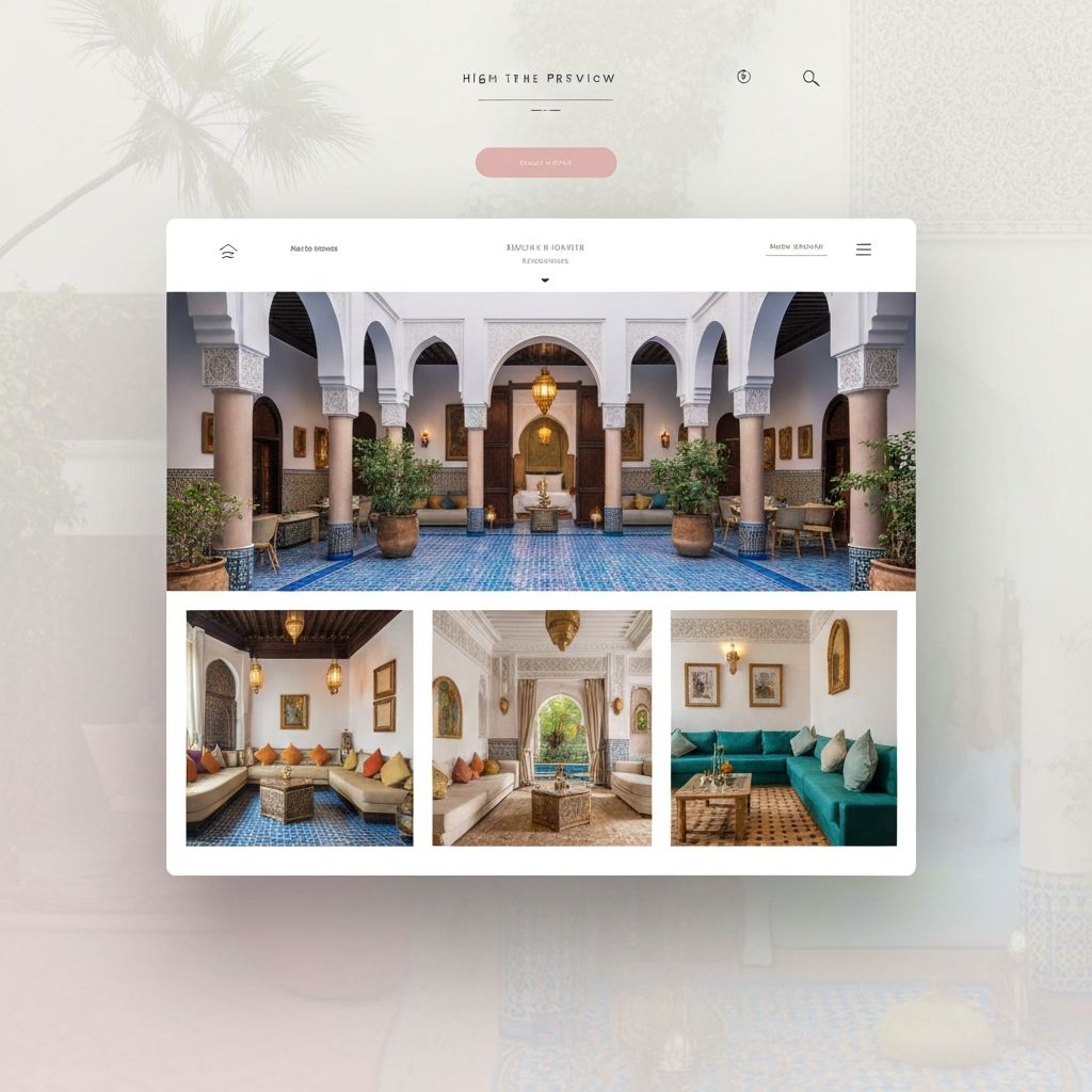 Modern website preview
